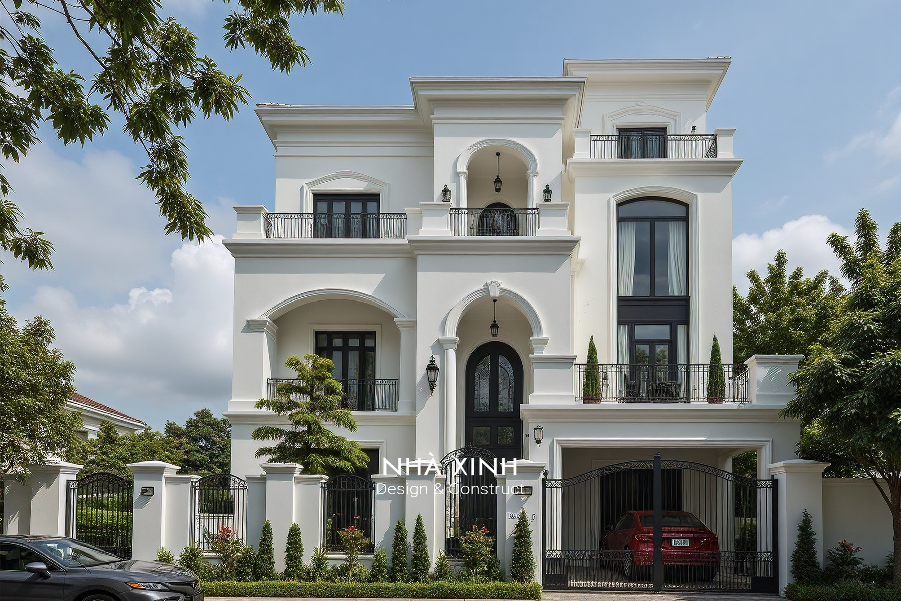 Biệt thự nghỉ dưỡng mái bằng 2 bằng có hồ bơi sang trọng, đẳng cấp