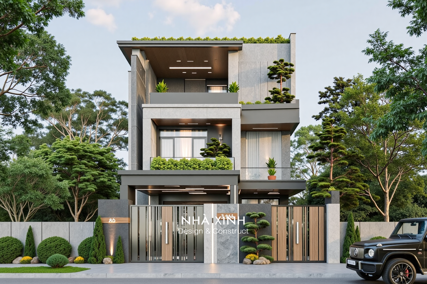 Kiến trúc tạo nên vẻ đẹp của căn biệt thự