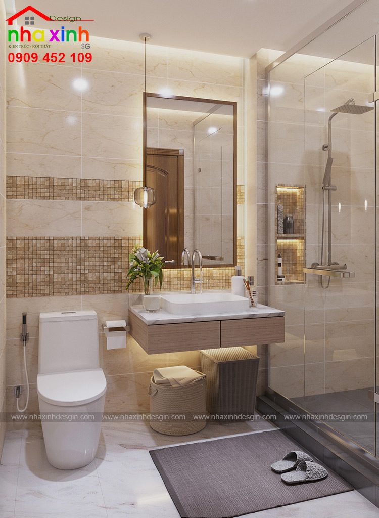 Nội thất phòng WC Master phong cách đồ gỗ | Chị Chi. Ảnh 3
