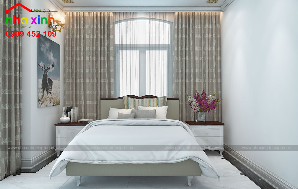 Không gian phòng ngủ khách được thiết kế hướng đến sự đơn giản