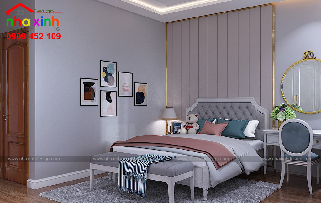 Nội thất phòng ngủ con gái lớn phong cách đồ gỗ | Chị Chi. Ảnh 1