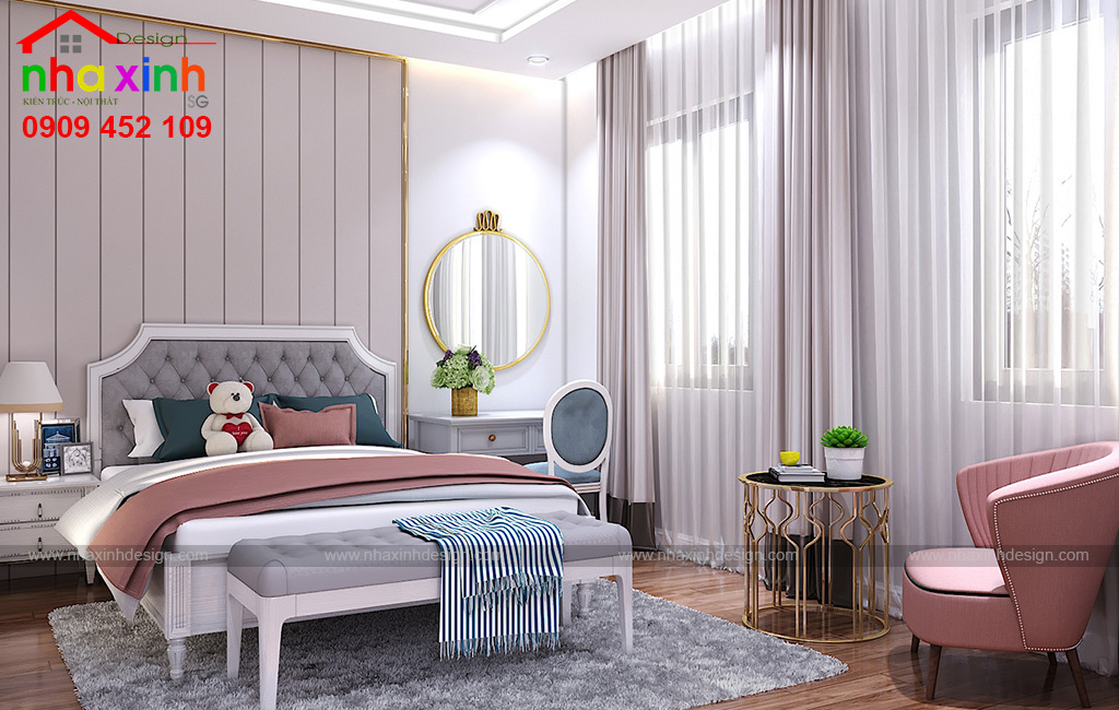 Nội thất phòng ngủ con gái lớn phong cách đồ gỗ | Chị Chi. Ảnh 3