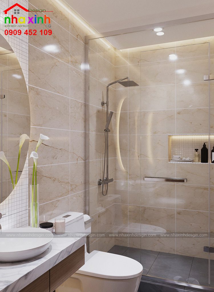 Nội thất phòng WC con gái phong cách đồ gỗ | Chị Chi. Ảnh 2