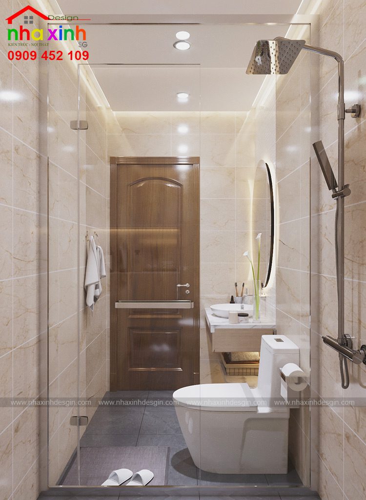 Nội thất phòng WC con gái phong cách đồ gỗ | Chị Chi. Ảnh 3