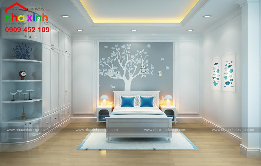 Thiết kế nội thất phòng ngủ 1 view 01