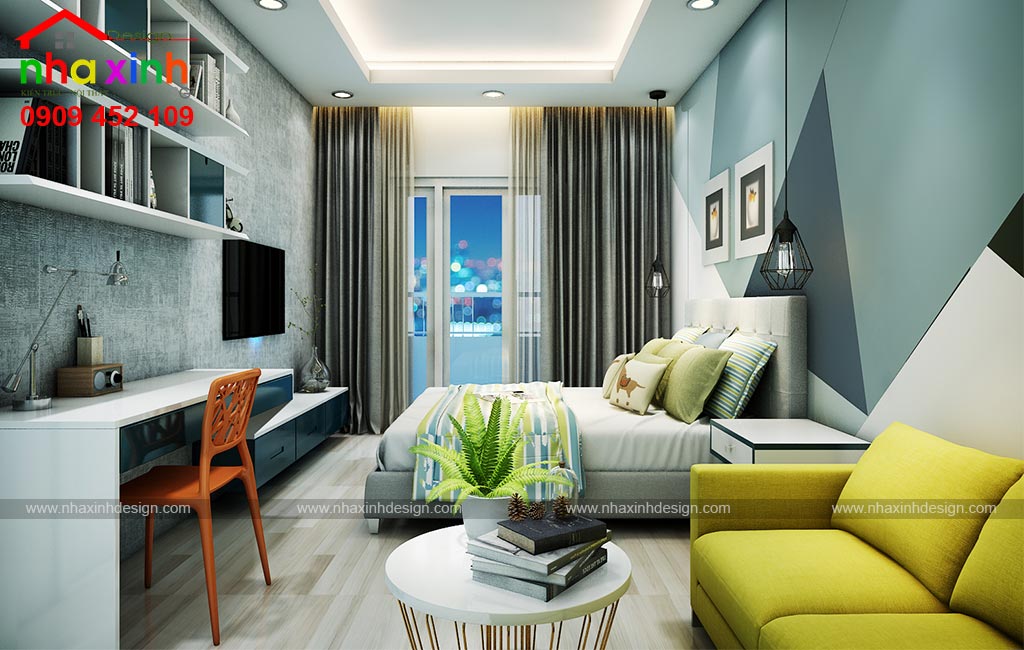 Thiết kế phòng ngủ con trai view 01
