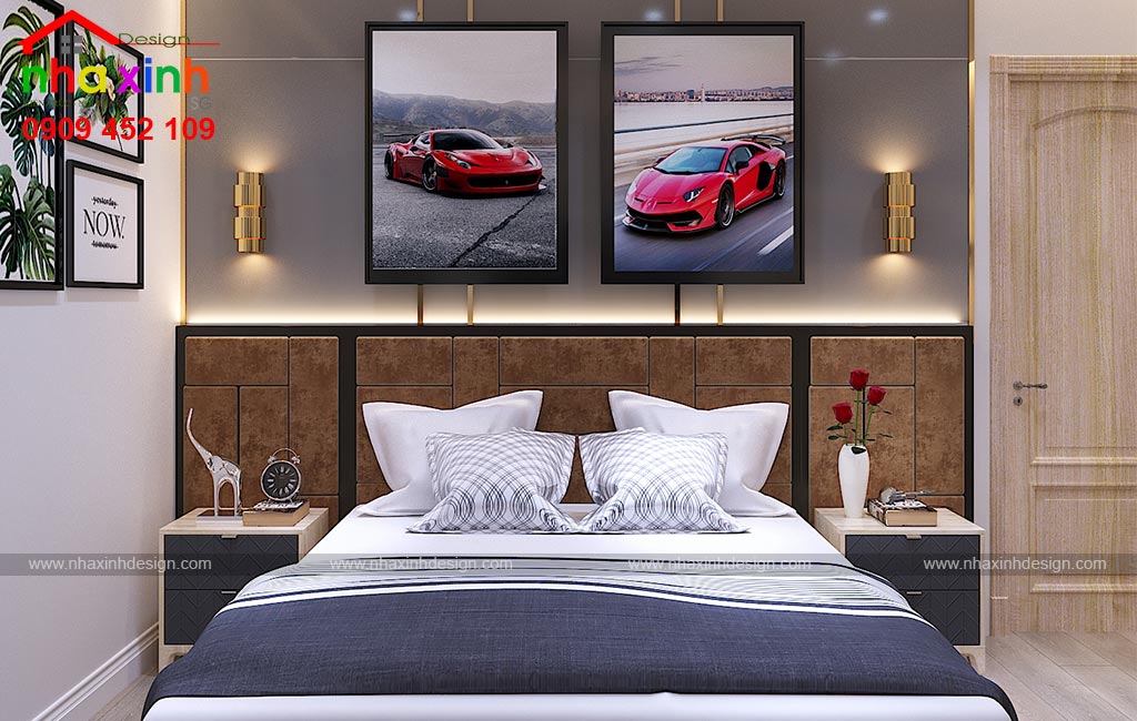 Thiết kế phòng ngủ con trai 22 tuổi view 01