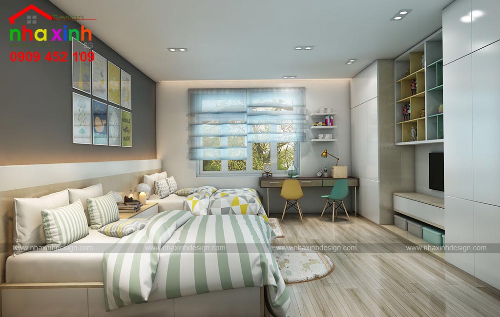 Thiết kế phòng ngủ con view 01