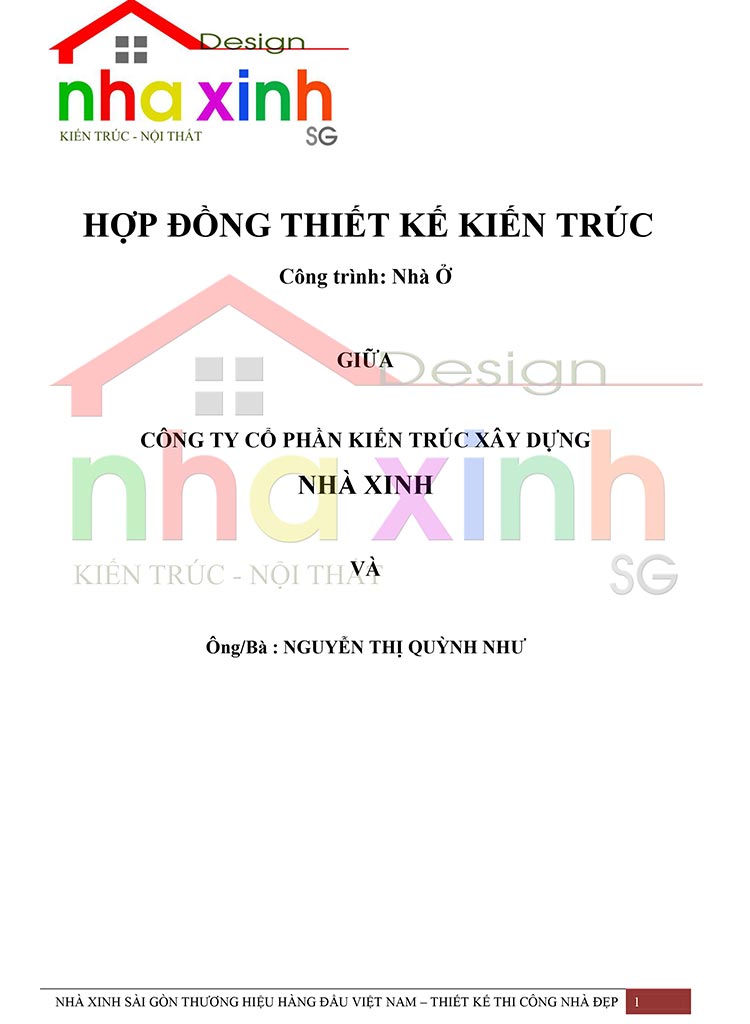 Mẫu Hợp Đồng Thi Công Phần Thô 1 Hợp đồng thi công biệt thự nhà đẹp