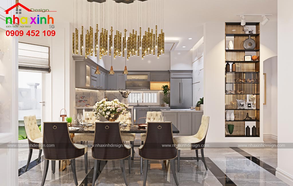 Mẫu nội thất phong cách tân cổ điển