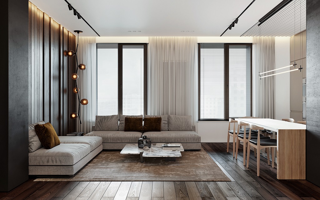 Thiết kế nội thất hiện đại phong cách tối giản cho căn hộ cao cấp 1