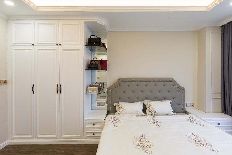 Thiết kế không gian phòng ngủ với tông màu trầm ấm nhẹ nhàng