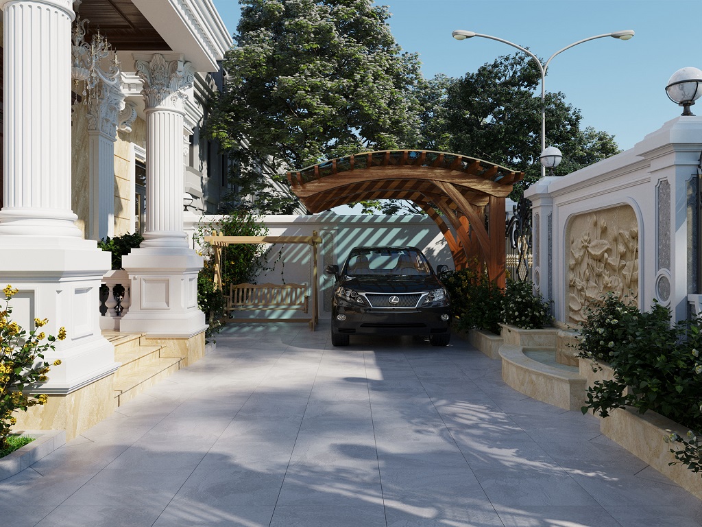Chiêm ngưỡng ngoại thất cho căn biệt thự 2 mặt tiền cổ điển cực đẹp này 5