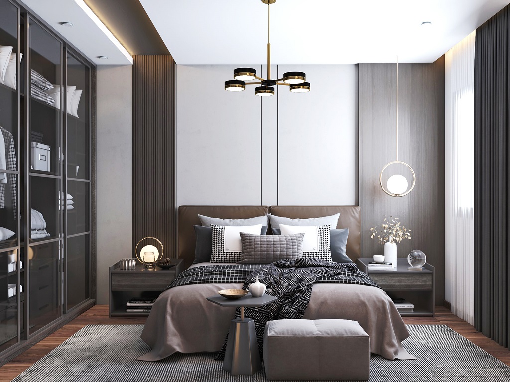 Quá đẹp với cách thiết kế phòng ngủ cho căn biệt thự hiện đại phong cách mở
