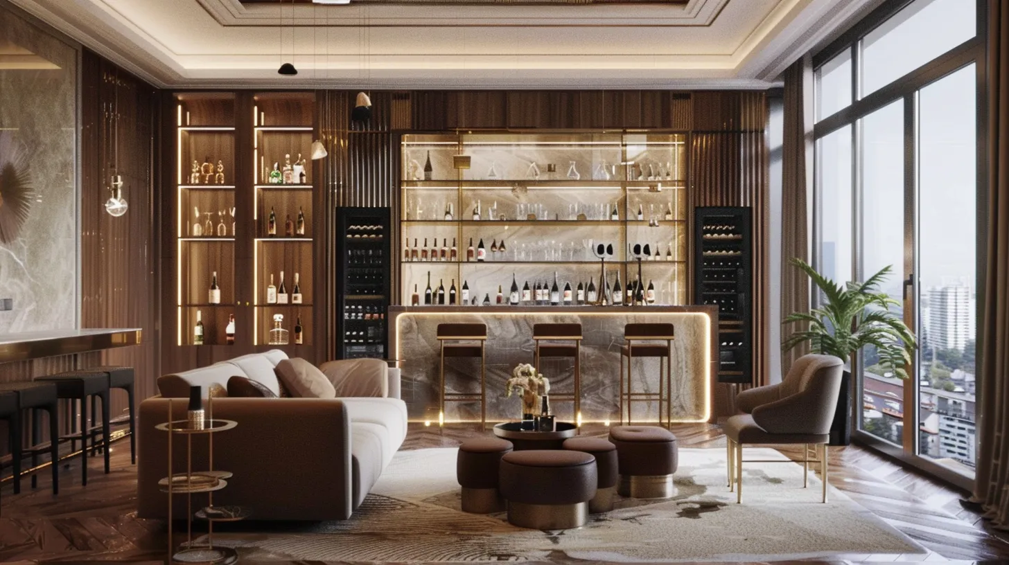 thiết kế quầy bar