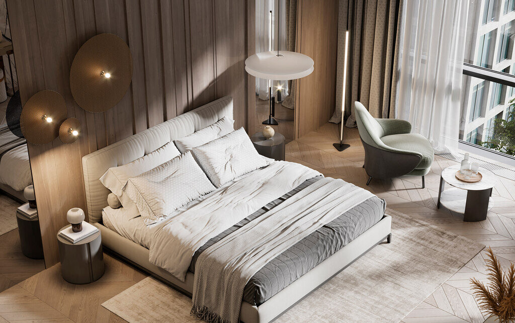 Thiết kế phòng ngủ nội thất khách sạn tiêu chuẩn 5 sao đẳng cấp