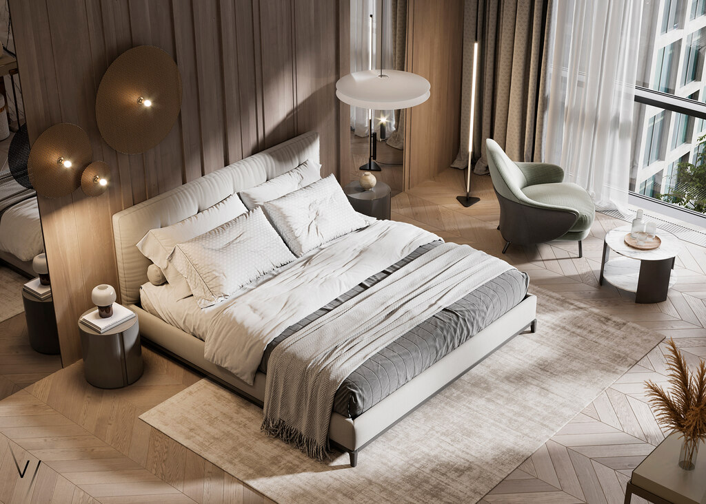 Điểm Qua Ý Tưởng Thiết Kế Nội Thất Khách Sạn Tiêu Chuẩn 5 Sao Cao Cấp 7 Nội thất phòng ngủ khách sạn sang trọng, triệu đô 1