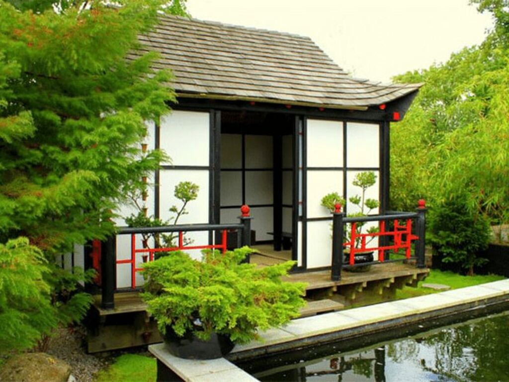 Biệt thự sân vườn 1 tầng kiểu Nhật pha lẫn nét hiện đại 