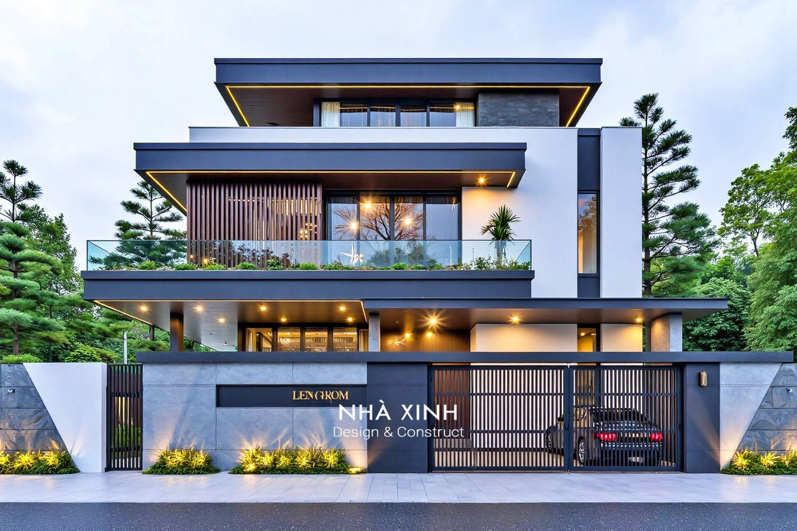 mau biet thu hien dai 3 tang sang trong