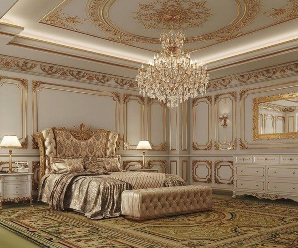 Kiểu phòng ngủ sang trọng cổ điển khẳng định được gia thế của giới nhà giàu