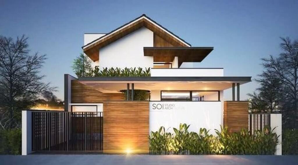Tổng Hợp 10+ Mẫu Nhà Vườn Mái Nhật 3 Phòng Ngủ Đẹp Nhất Năm 2022 4 Nhà vườn mái nhật 3 phòng ngủ 2 tầng 1 tum