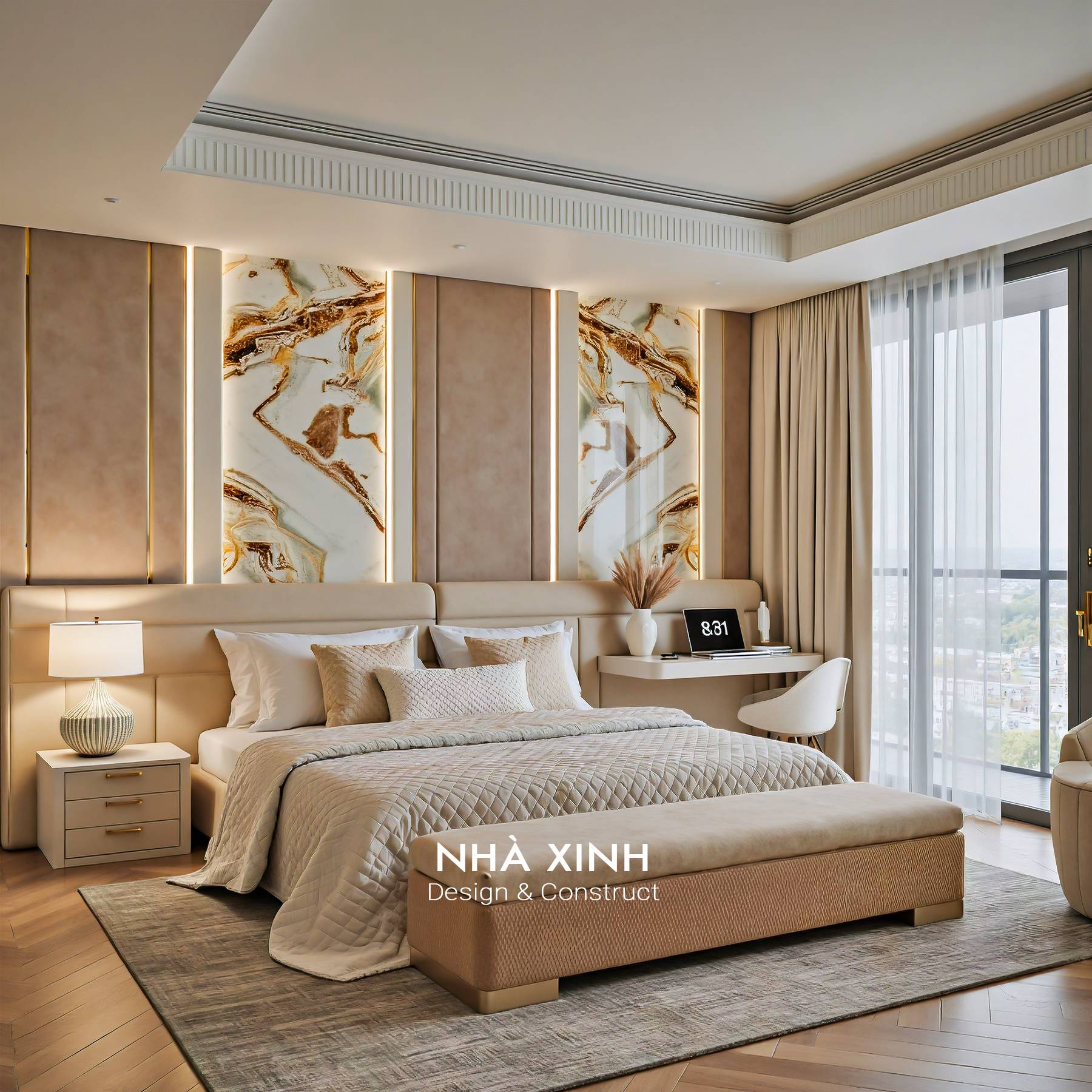 Mẫu nội thất căn hộ đẹp với cách sắp xếp các vật dụng nội thất hợp lý