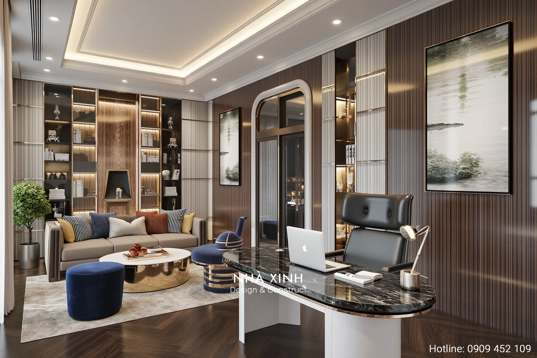 thiết kế nội thất phòng làm việc 