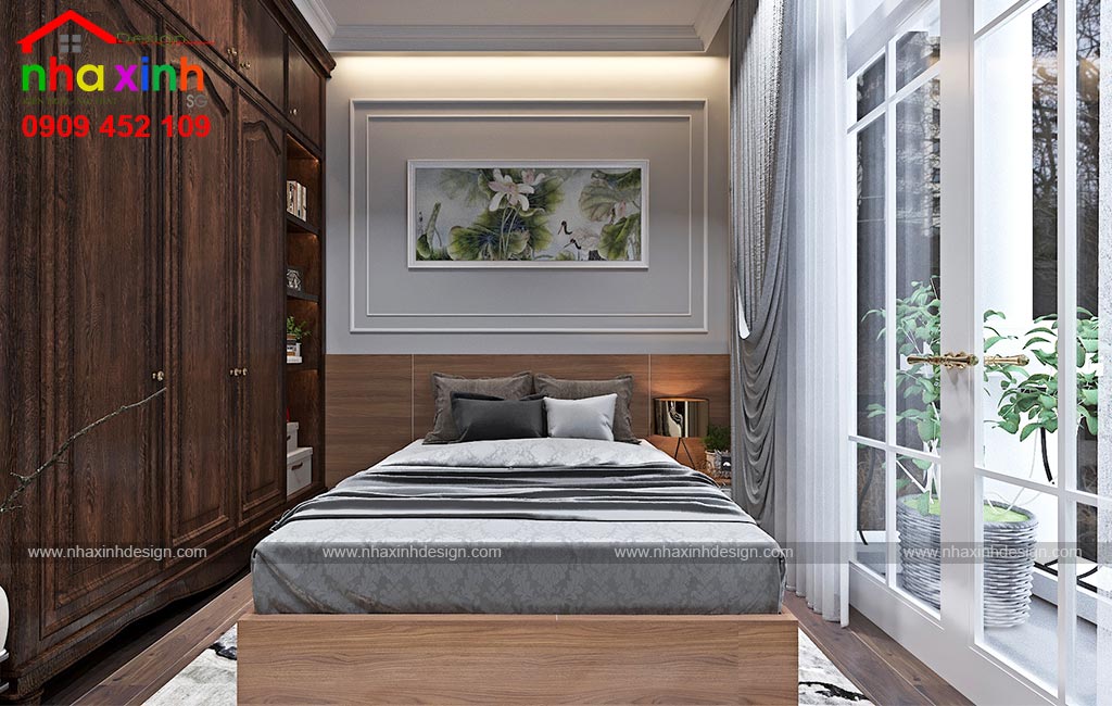 Phòng ngủ được thiết kế hướng đến sự đơn giản, sang trọng và tinh tế