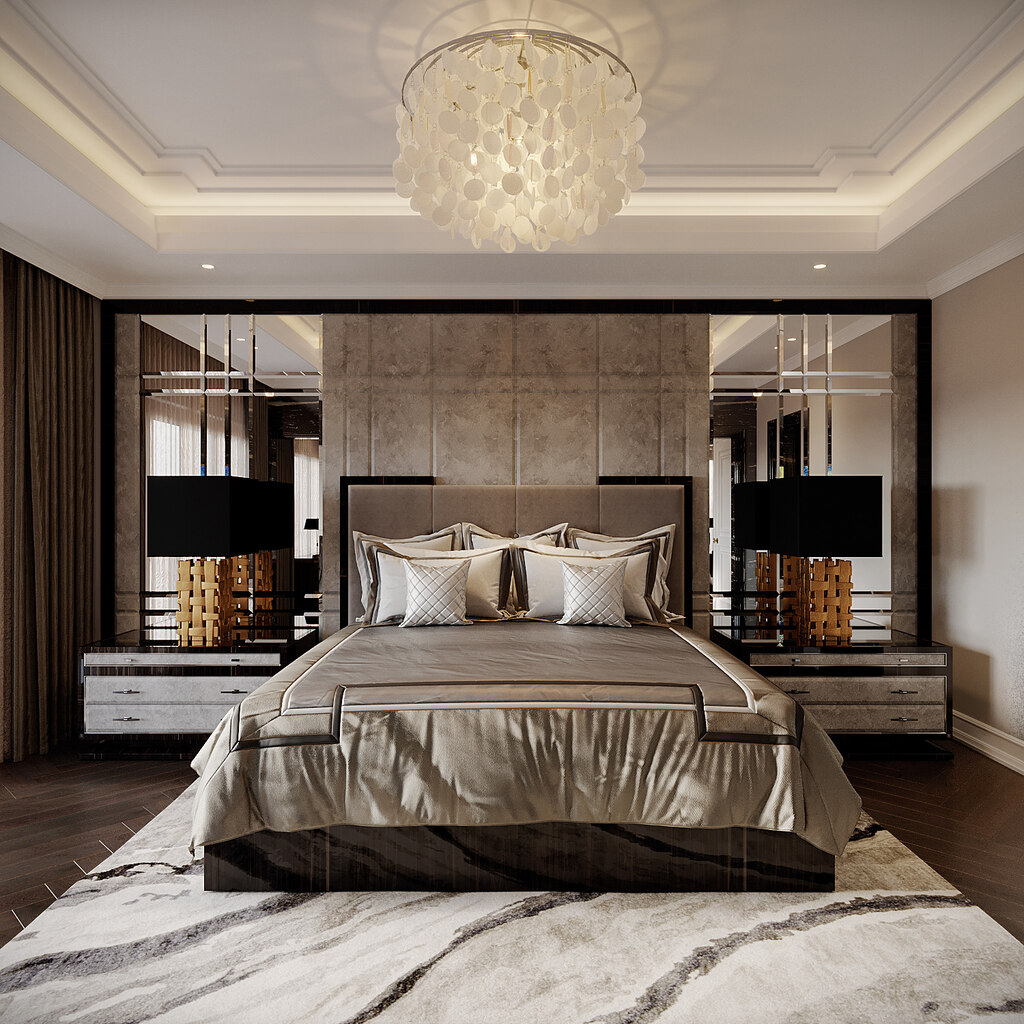Phòng ngủ master với không gian rộng lớn, thông thoáng và thoải mái