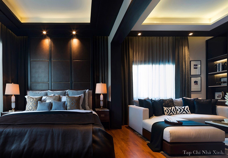 Nội thất được lựa chọn tỉ mỉ, kỹ càng phù hợp với phong cách thiết kế phòng ngủ