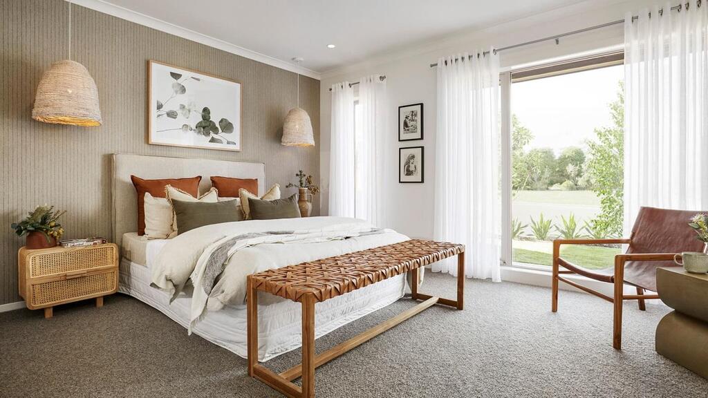 Phòng ngủ theo phong cách đồng quê toát lên vẻ đẹp bình dị và gần gũi