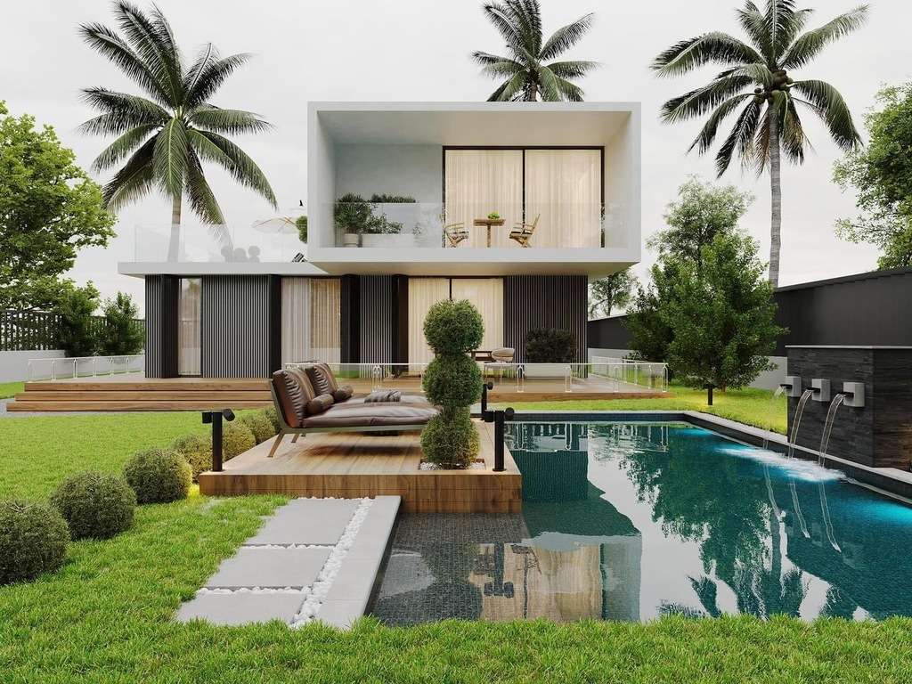 Biệt thự hiện đại 2 tầng kiến trúc đẳng cấp Châu Âu