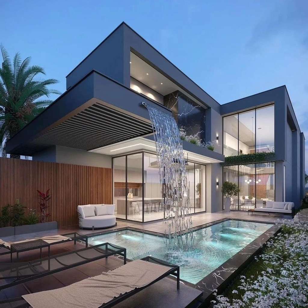 Mẫu biệt thự 2 tầng hiện đại 100m2 rất được ưa chuộng tại Việt Nam