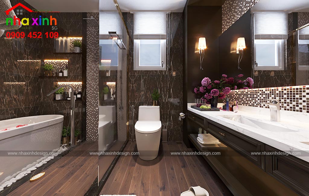 Phòng tắm với một nét thiết kế sang trọng đẳng cấp