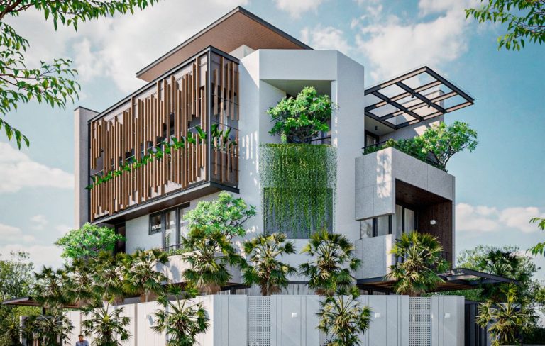 Biệt Thự 4 Tầng Sân Vườn Xanh Mát, Không Khí Trong Lành