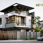 thiết kế biệt thự phố 3 tầng đẹp