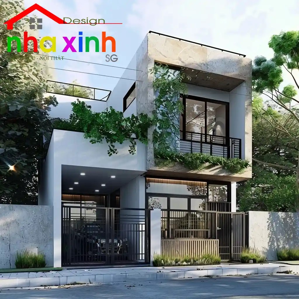 biệt thự mini 2 tầng 100m2 hiện đại 