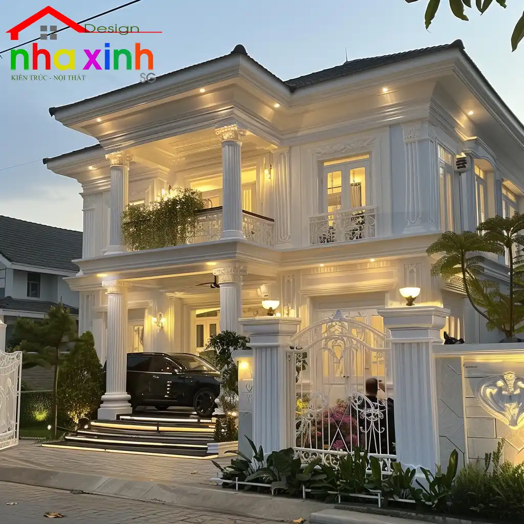 biệt thự mini 2 tầng 60m2 cổ điển