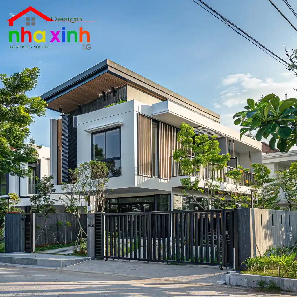 biệt thự mini 2 tầng hiện đại 