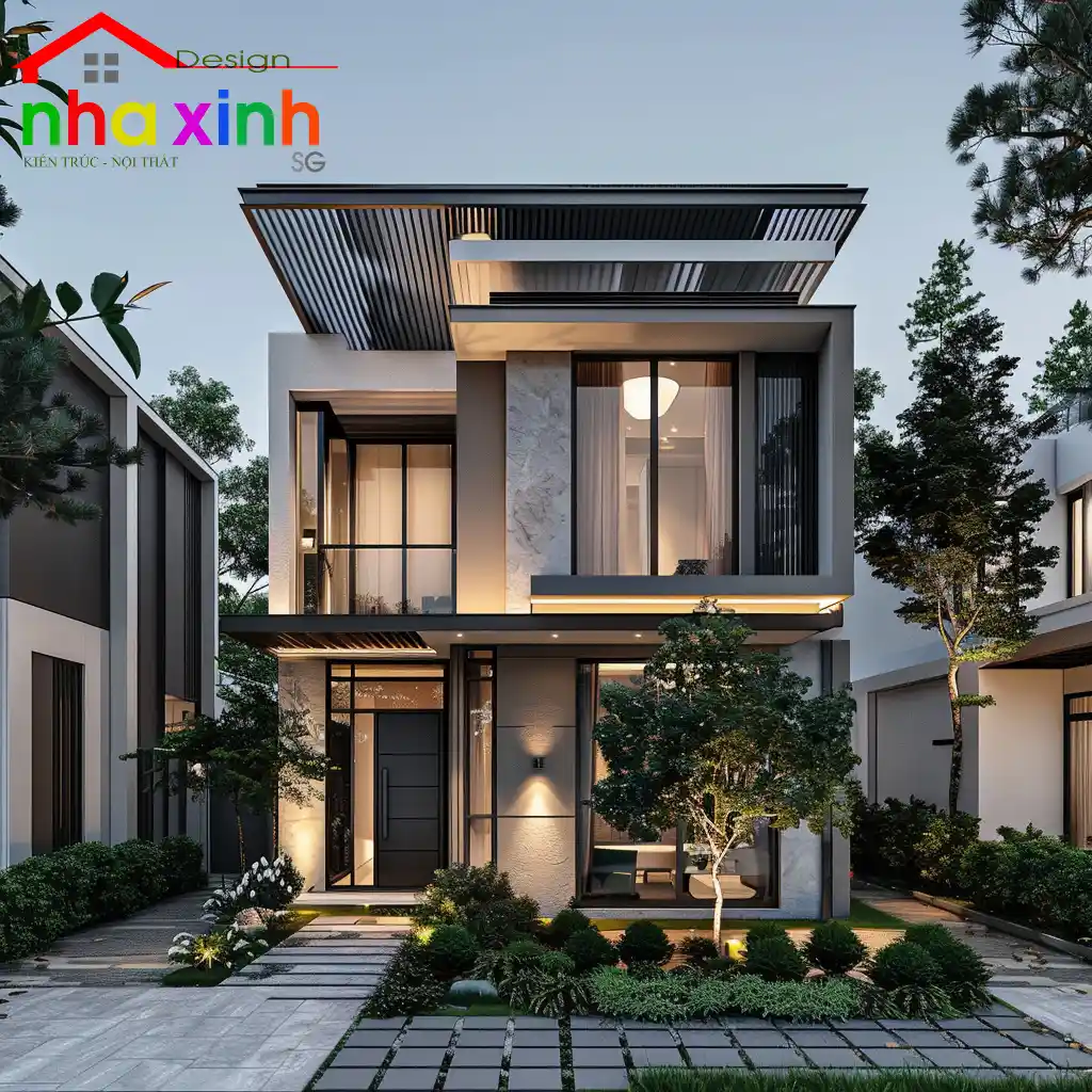 biệt thự mini 2 tầng 60m2 