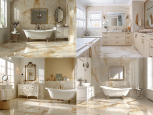 tien0423 A bathroom with marble tiles in the color calacata gol e19bc57b 91e0 4e88 8ff5 52ce77fb4895