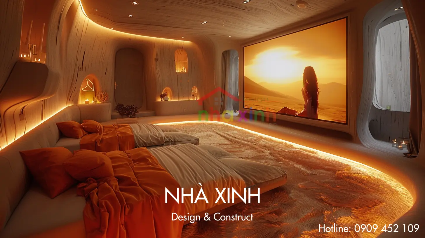 Không gian nhỏ xinh, ấm cúng dành cho khách hàng yêu thích điện ảnh.
