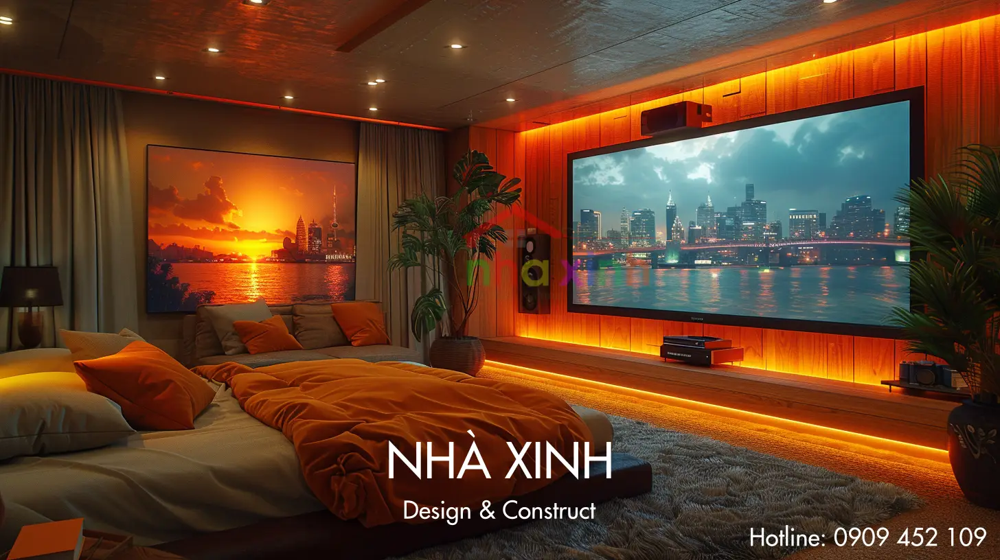 Không gian nhỏ xinh, ấm cúng dành cho khách hàng yêu thích điện ảnh.