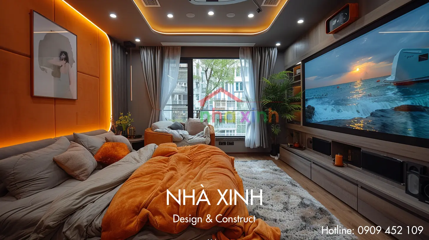 Không gian nhỏ xinh, ấm cúng dành cho khách hàng yêu thích điện ảnh.
