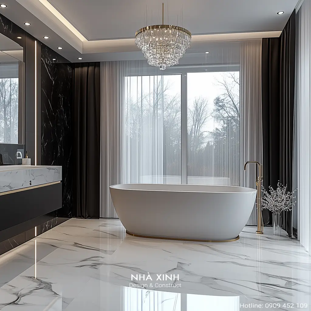 noi that phong cach luxury kien truc thong tang dep melosa garden 10