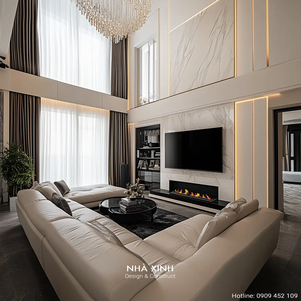 noi that phong cach luxury kien truc thong tang dep melosa garden 3