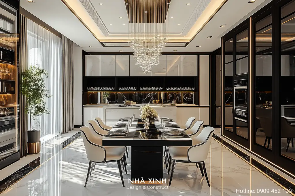 noi that phong cach luxury kien truc thong tang dep melosa garden 5