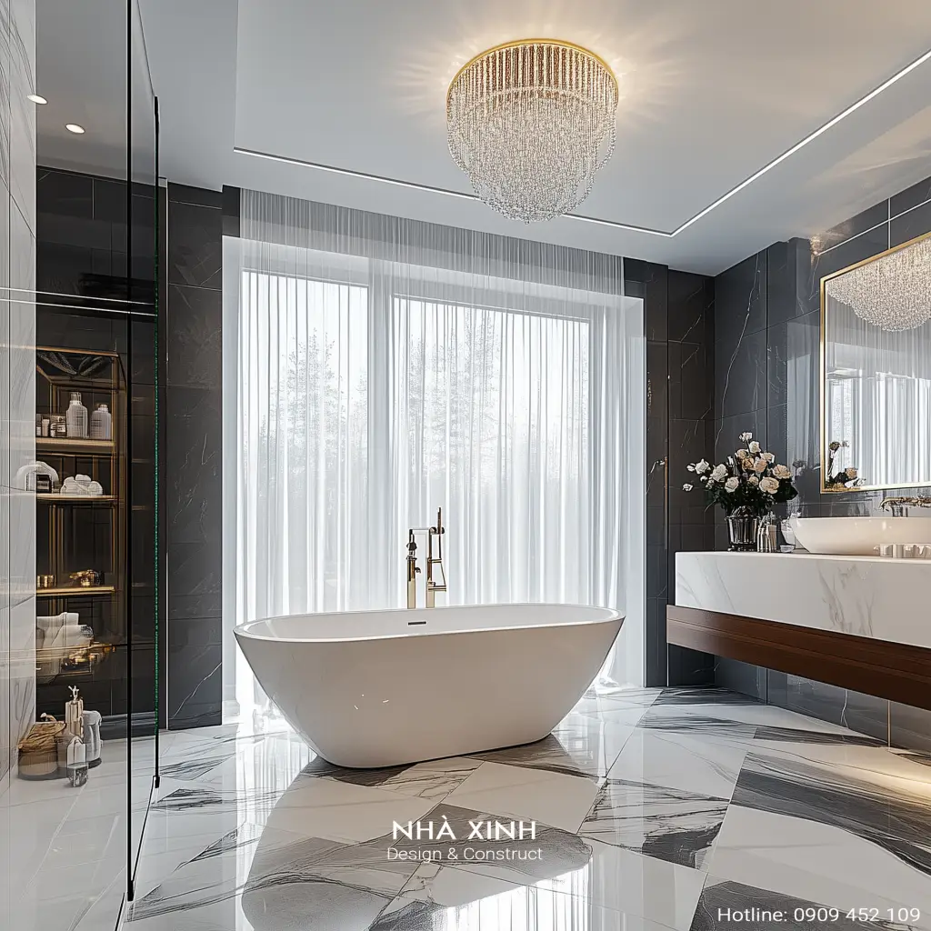 noi that phong cach luxury kien truc thong tang dep melosa garden 9