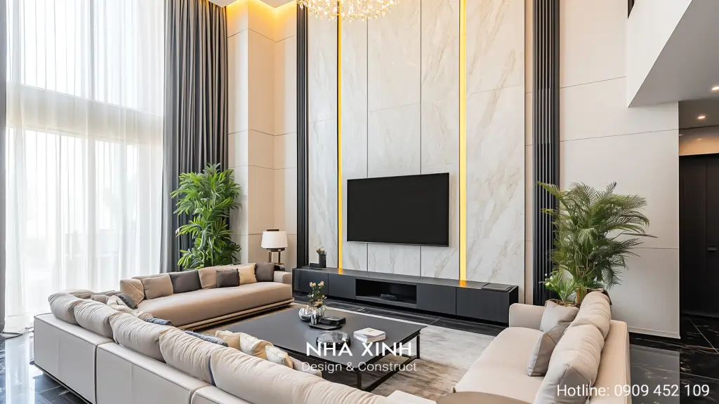 noi that phong cach luxury kien truc thong tang dep melosa garden