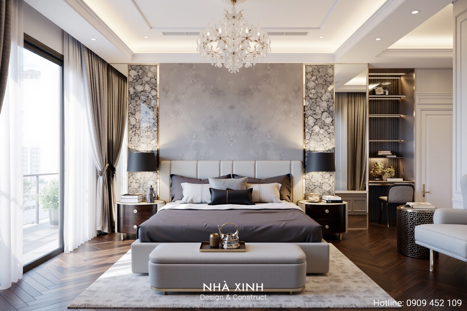 Phòng ngủ nội thất sang trọng 